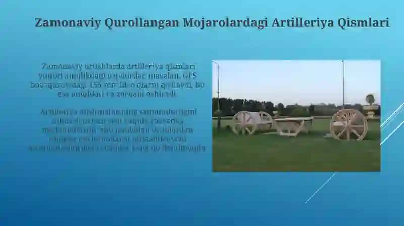 Zamonaviy qurolli toʻqnashuvlarda artilleriya boʻlinmalari 3