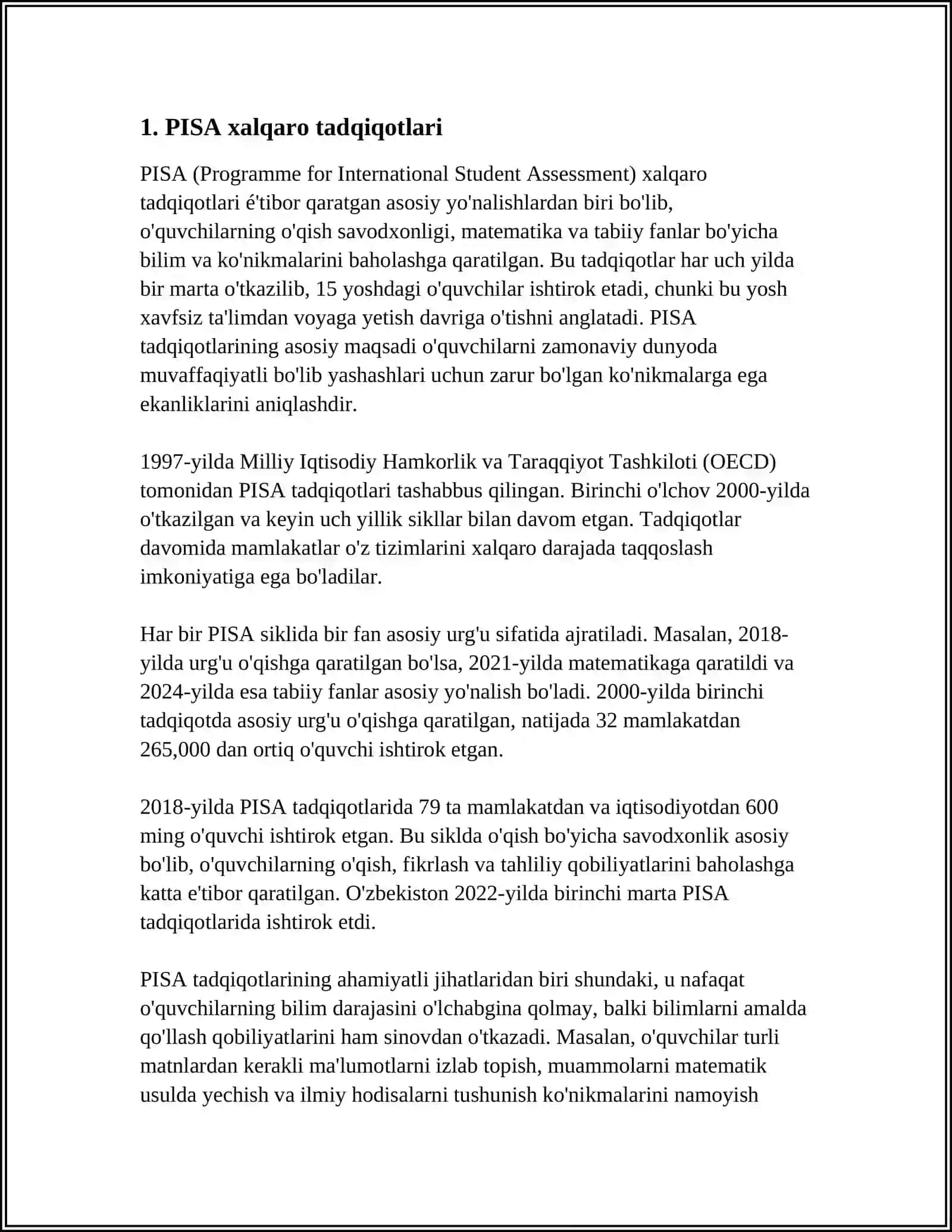O'quvchilarning bilim, ko'nikma va malakalarini tashxis etish 3