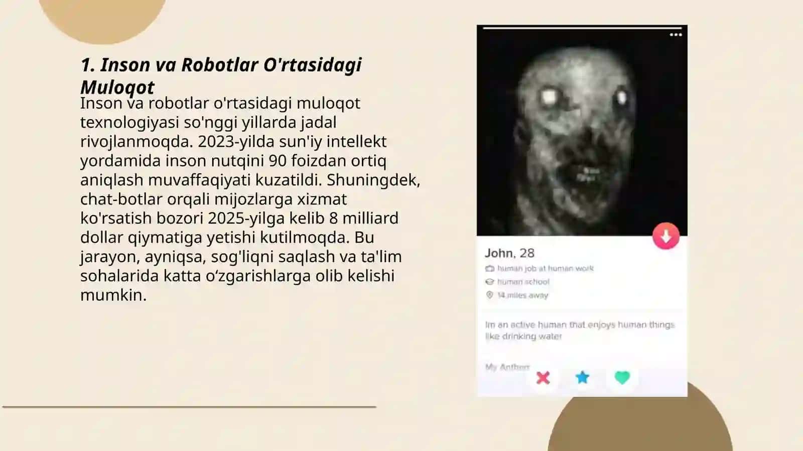 Inson va Robotlar O'rtasidagi Muloqot 3
