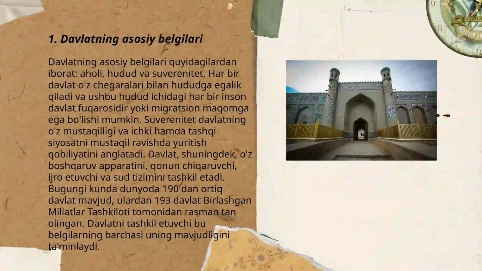 Davlatning belgilari, tiplari, shakllari, funksiyalari 3