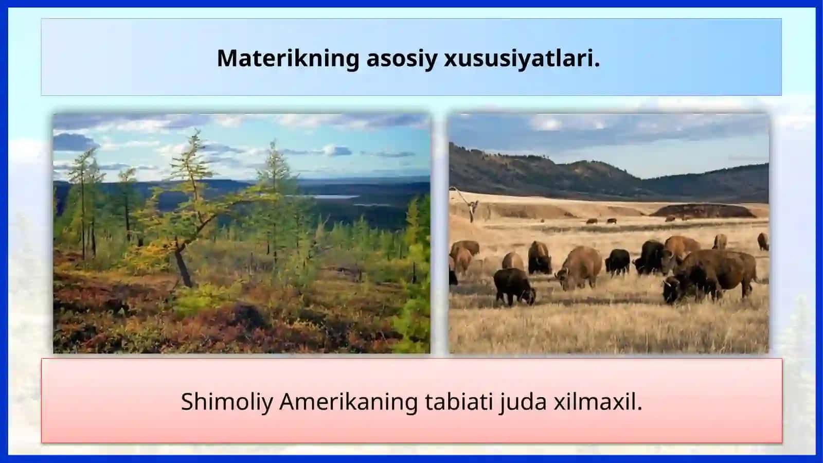 Materikning asosiy xususiyatlari 3