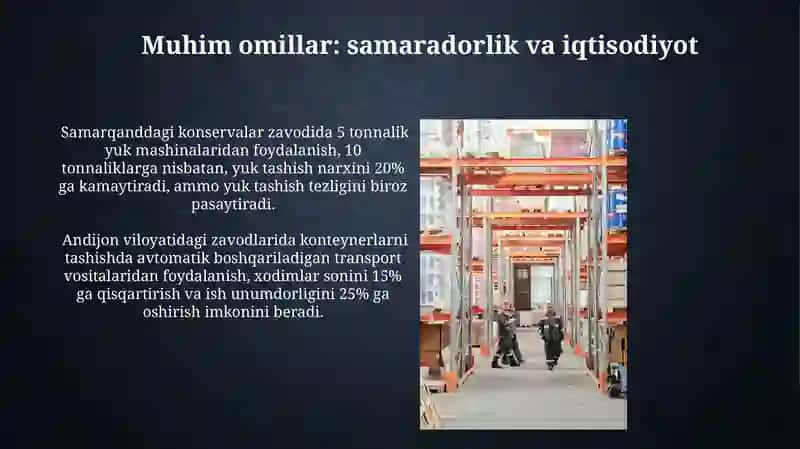 Konteyner Tashishda Qo'llaniladigan Transport Turlari va Ularning Xususiyatlari 3