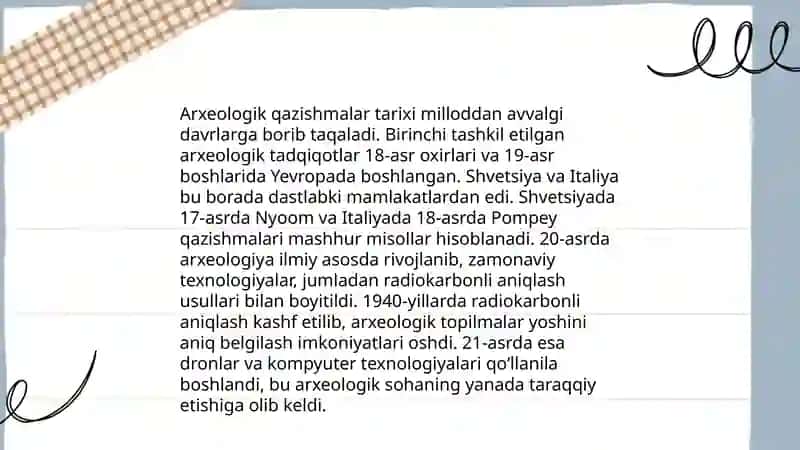 Arxeologik qazishmalar natijasi va muzey ishi 3