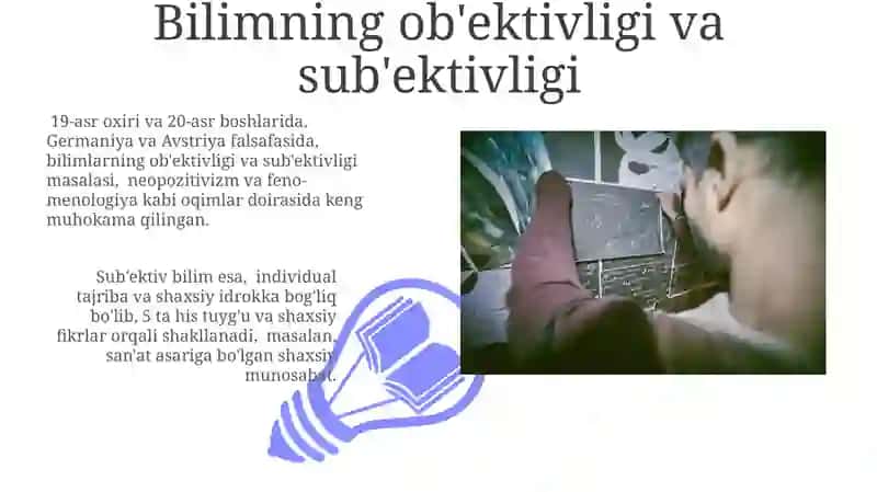 Gnoseologiya bilish haqidagi falsafiy ta'limot 3