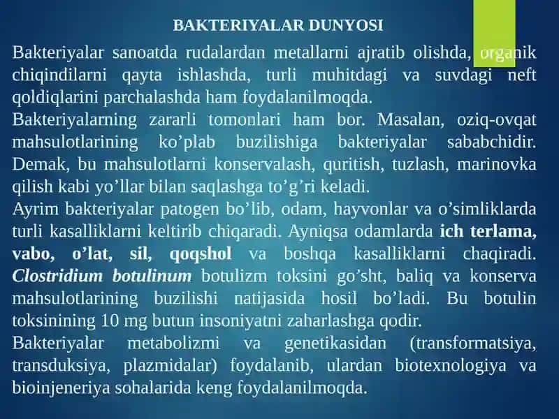 Bakteriyalarning shakli, hujayra tuzilishi va harakatlanishi 3