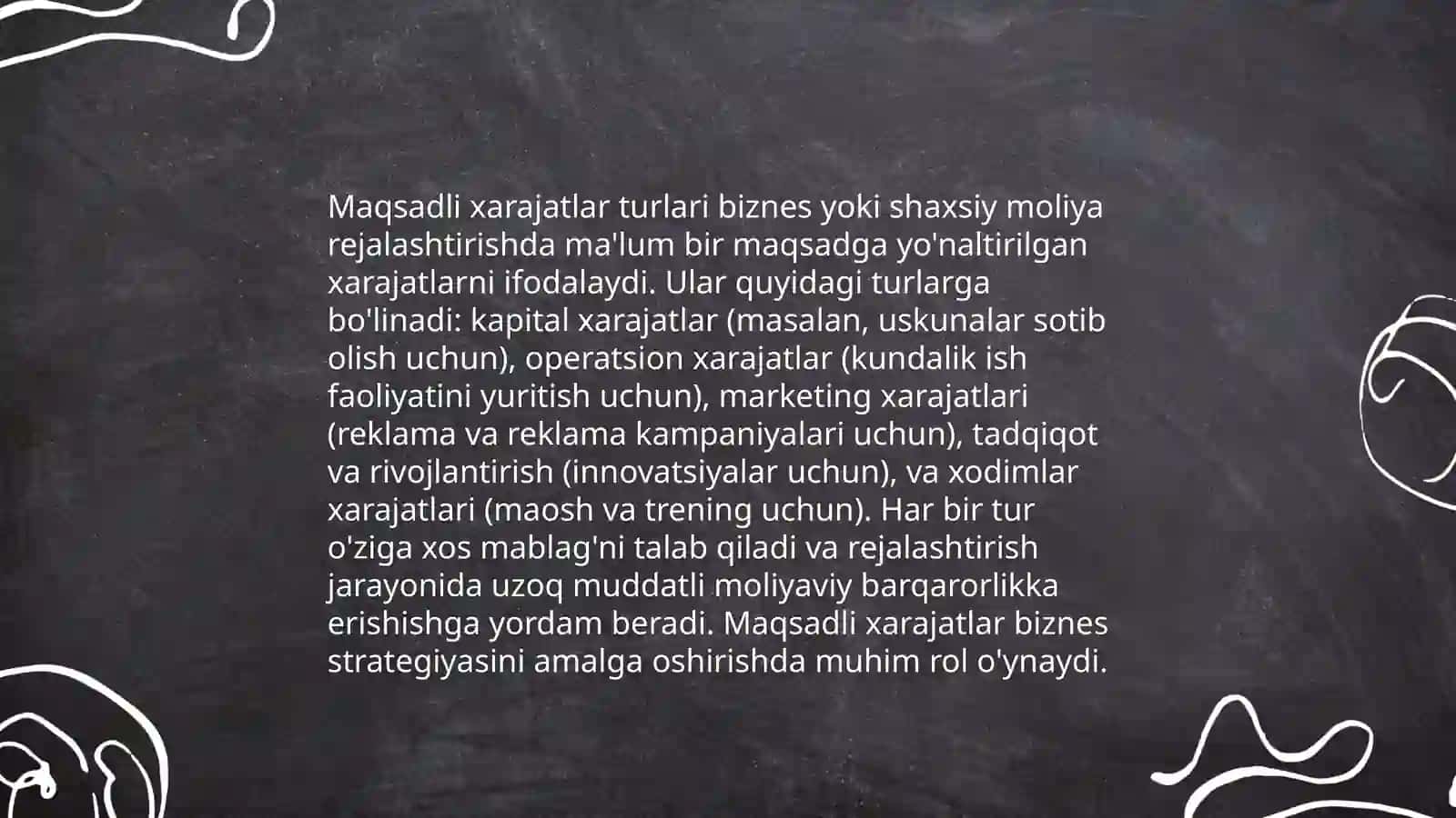 Maqsadli xarajatlar 3