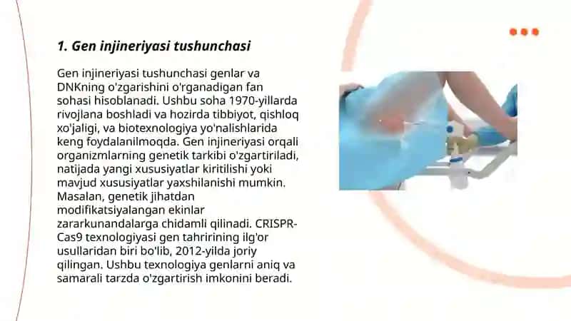 Gen injineriyasi va uning tibbiyotda qoʻllanilishi 3