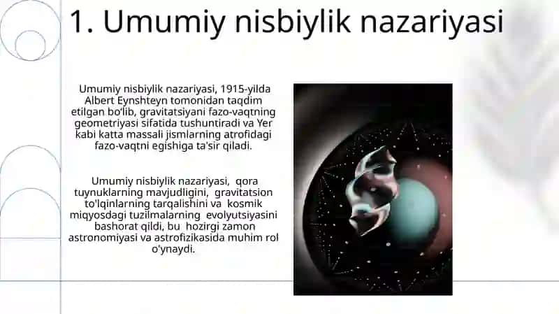 Umumiy nisbiylik nazariyasi 3
