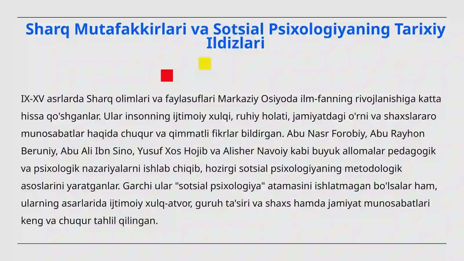 Sharq Mutafakkirlarining Asarlarida Sotsial-Psixologik Qarashlarning Aks Etilishi 3