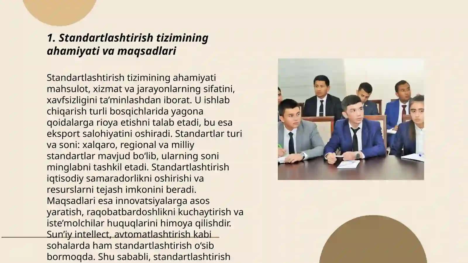 O'zbekiston Respublikasining Standartlashtirish to'g'risidagi qonuni tahlili 3