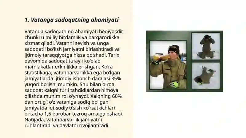 Vatanga sadoqat, taxbirkorlik, irodaviylik, mafkuraviy, immunitet mehr oqibat 3
