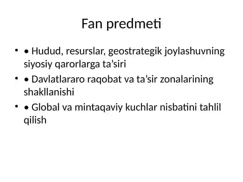 Geosiyosat fanidan 3