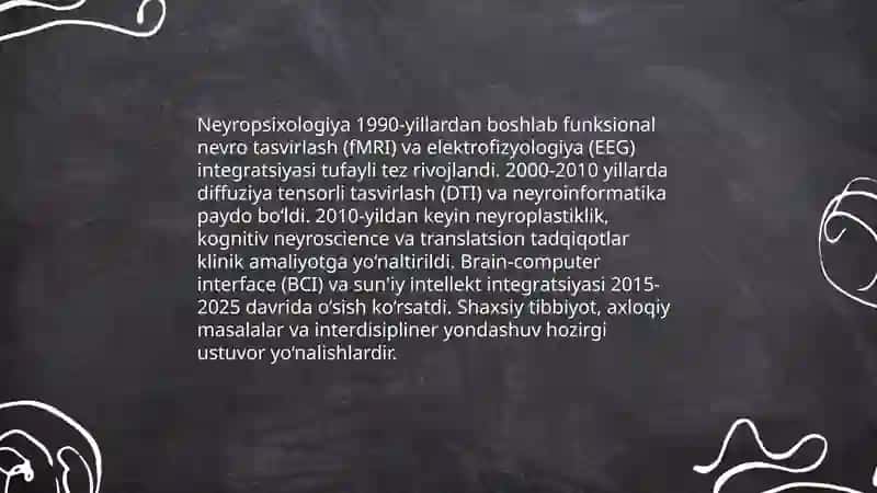 Neyropsixologiya va neyrotadqiqotlarning rivojlanishi 3