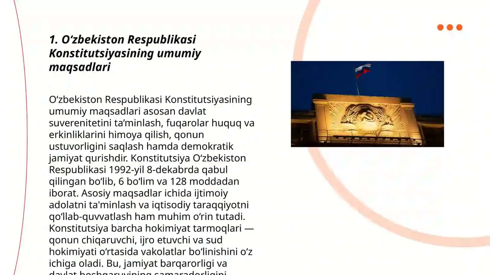 Yangi tahrirdagi Oʻzbekiston Respublikasi Konstitutsiyasining qabul qilinishi 3
