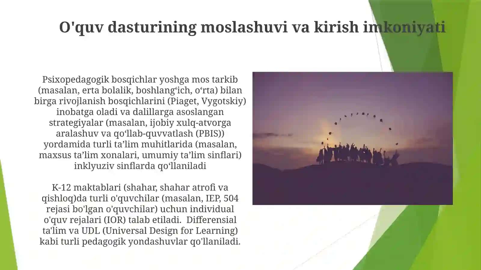 Inklyuziv ta'limning pedagogik-psixologik bosqichlari 3