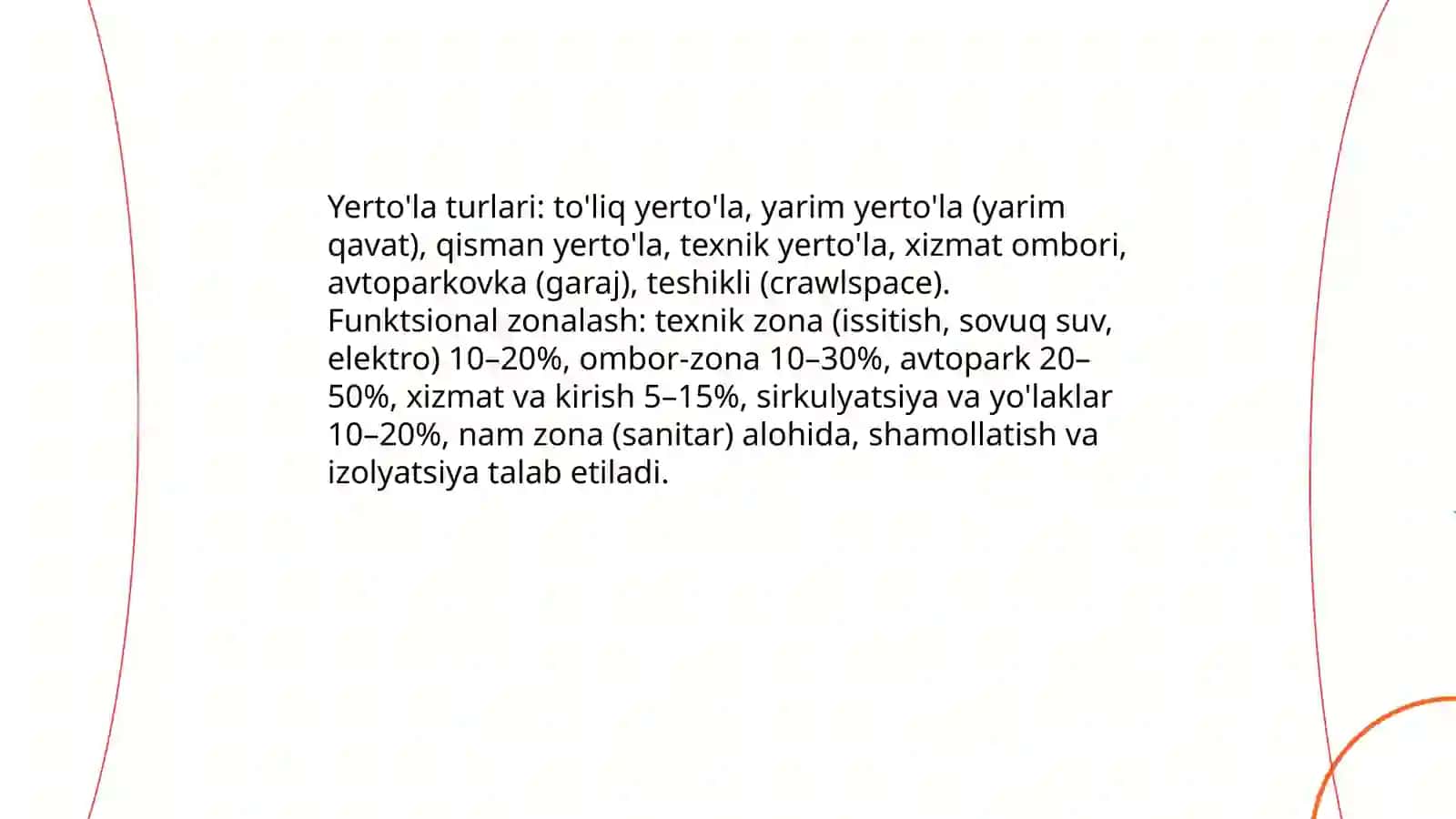 Turar joy binolarini loyihalashda yerto'lalar va texnik yechimlar 3