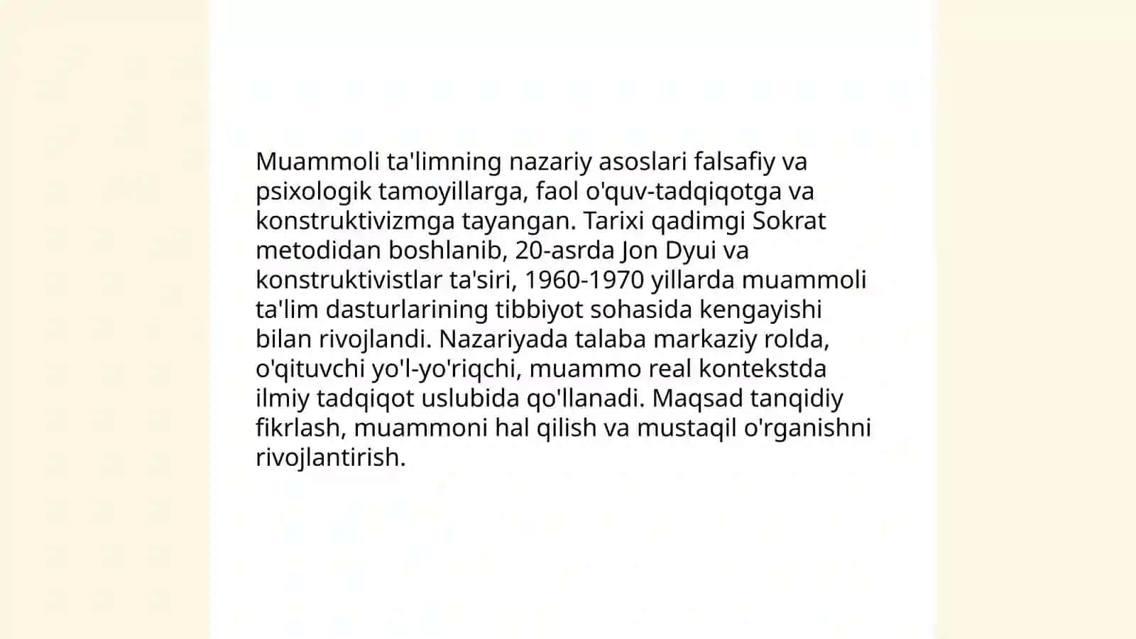 Muammoli ta'lim rivojlantiruvchi talim tehnologiyalari 3