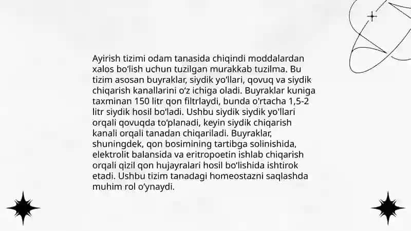 Ayirish tizimi va filogenezi va buzulishlari 3