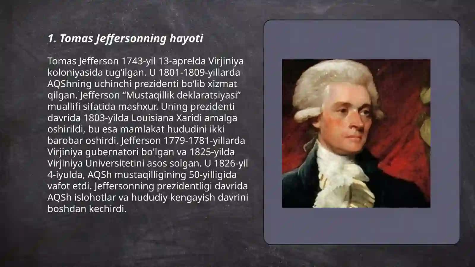 Tomas Jefferson va mustaqillik deklaratsiyasi 3