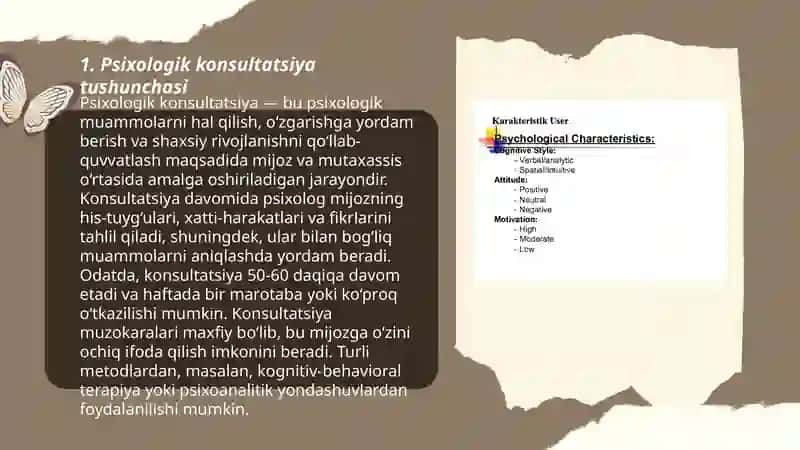 Psixologik konsultatsiyaning umumiy xarakteristikasi 3
