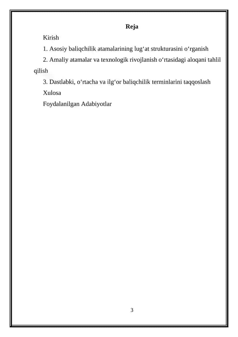 Baliqchilik atamalari lug‘ati 3