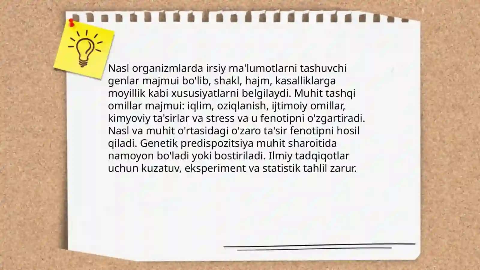 Nasl va muhit 3