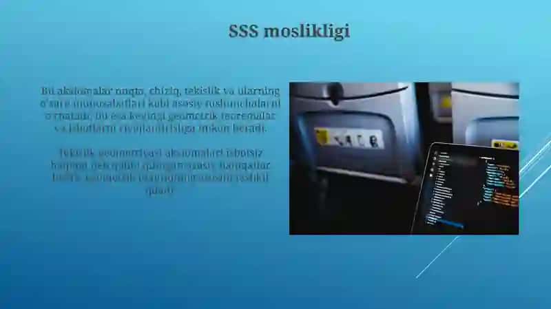 Planimetriya aksiomalarini takrorlash 3