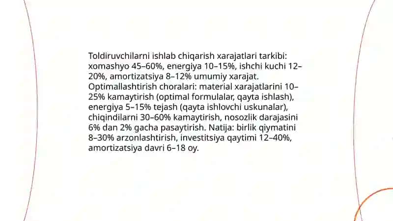 Toldiruvchilarni ishlab chiqarish va qollashning iqtisodiy samaradorligi 3