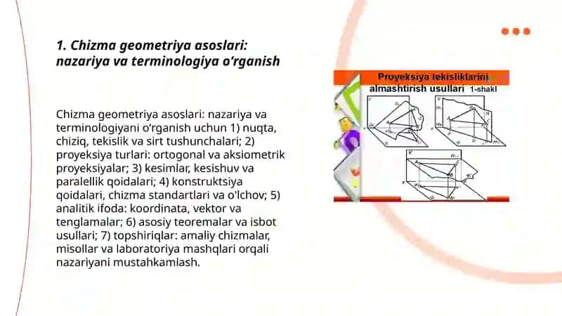 Chizma geometriya va chizmachilikni oʻrganish 3