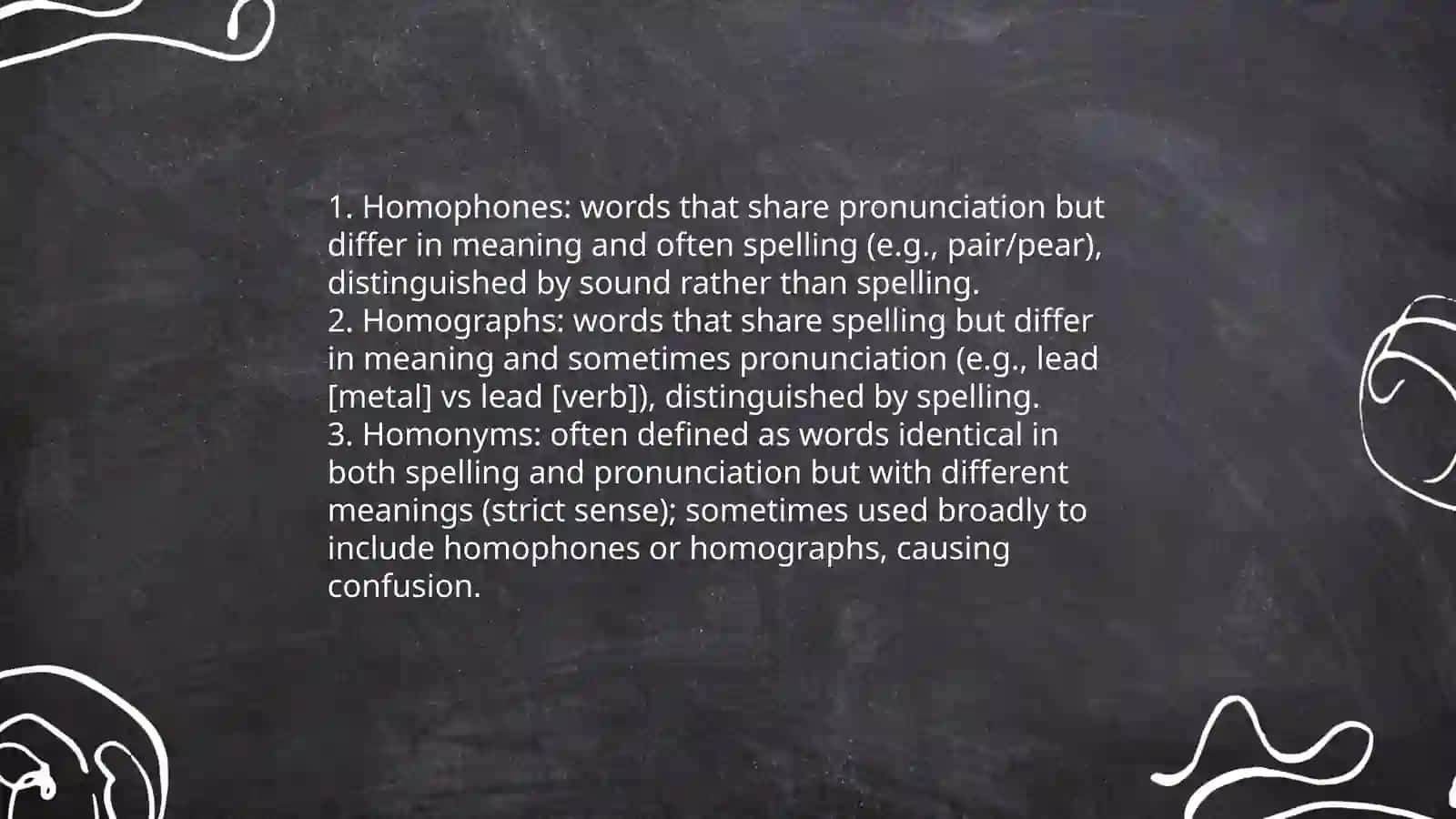 Homophones and Homographs 3