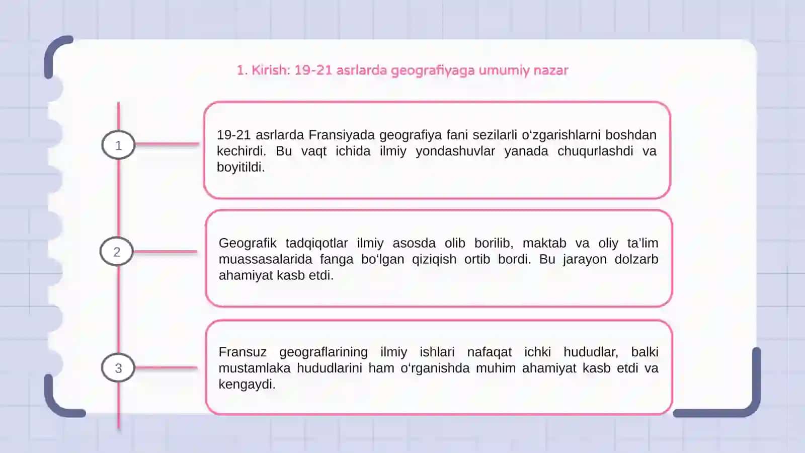 19 -21 asrlarda Fransiyada geografiyaning rivojlanish xususiyatlari 3