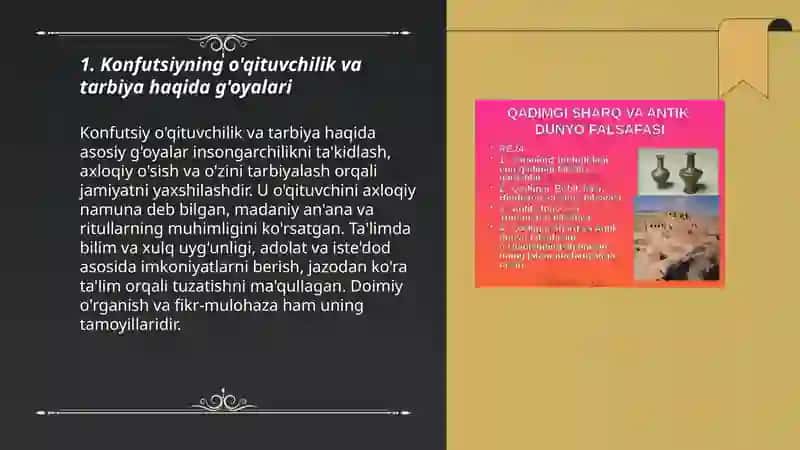 Qadimgi Sharq mutafakkirlari pedagog mahorati haqida fikrlari 3