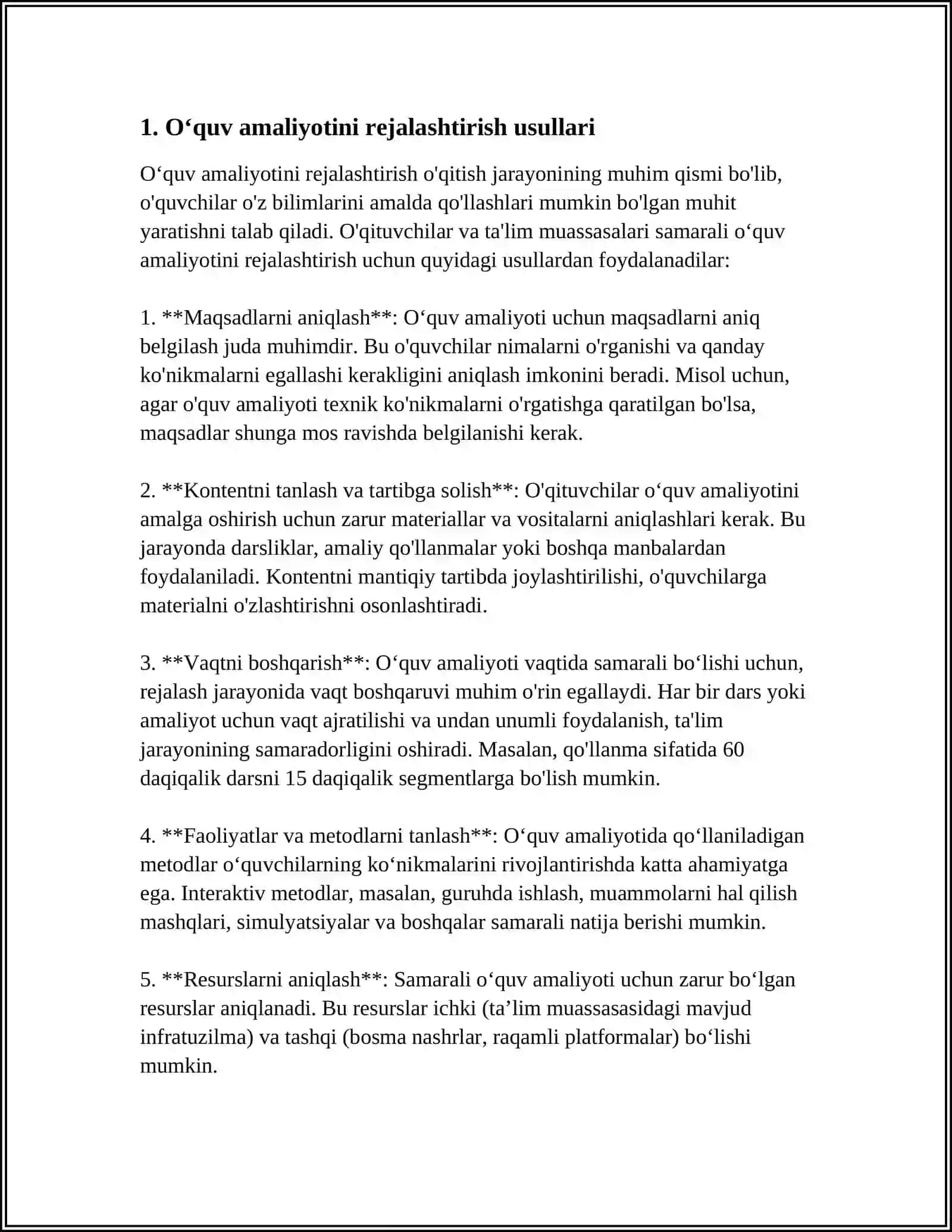 OʻQUV VA PEDAGOGIK AMALIYOTNI TASHKIL ETISH SHAKILLARI 3
