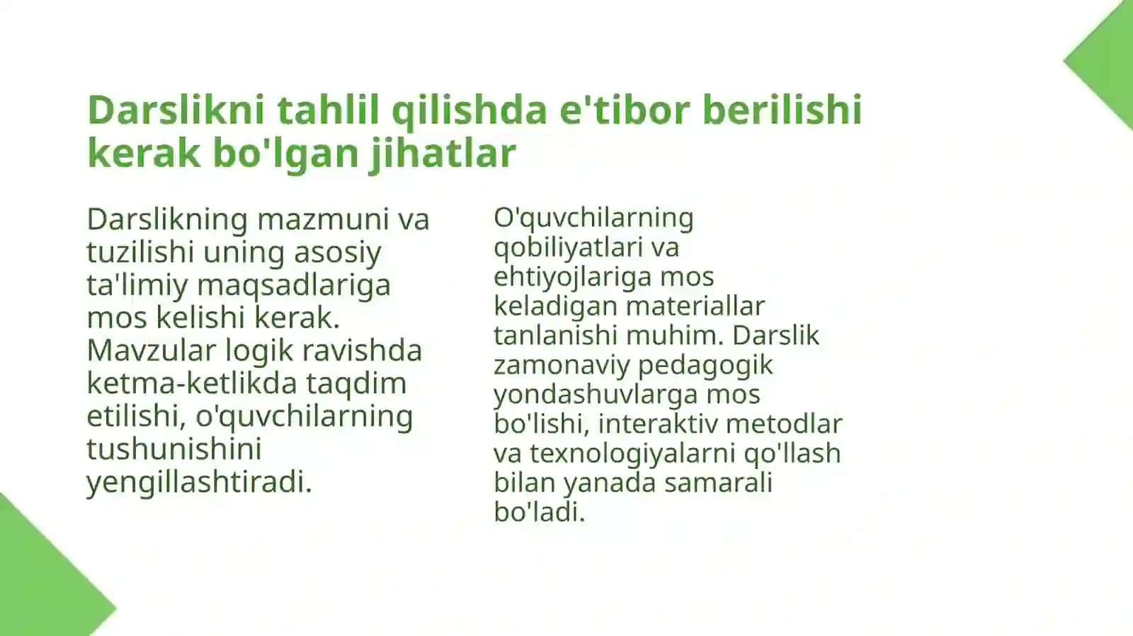4-sinf tabiiy fanlar darsligini tahlil qilish va taqriz yozish 3