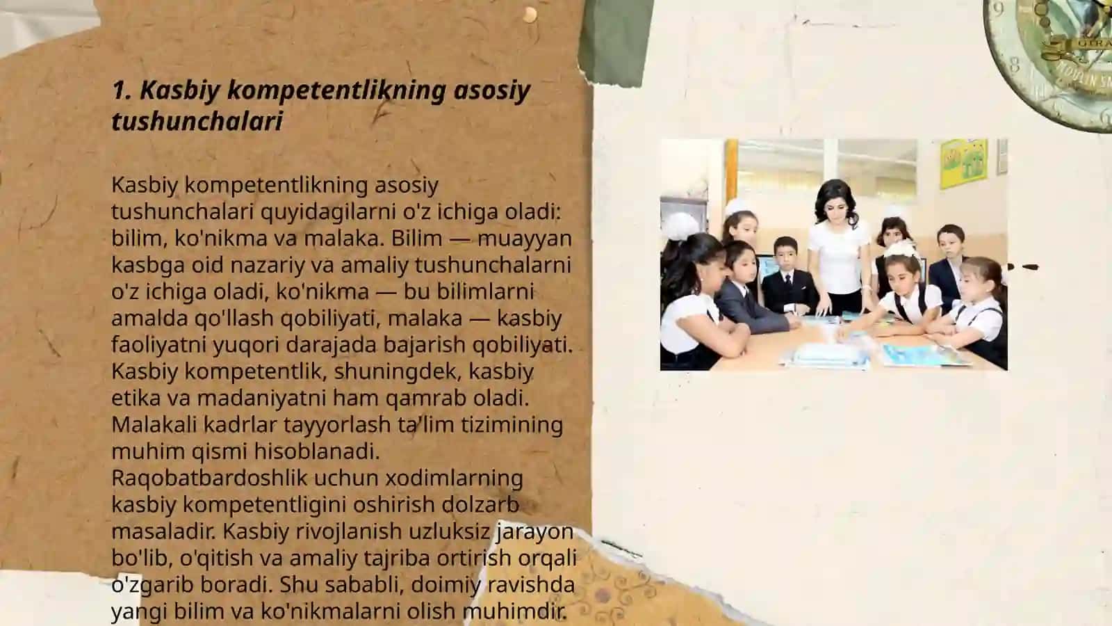 Kasbiy kompetentlik fanining mazmuni, mohiyati, organishning ahamiyati 3