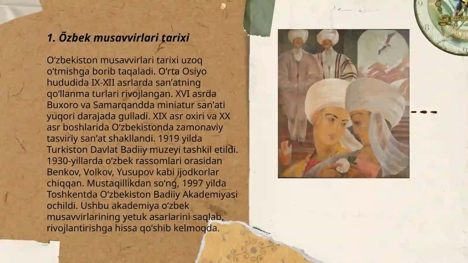 Oʻzbek musavvirlari tarixi 3