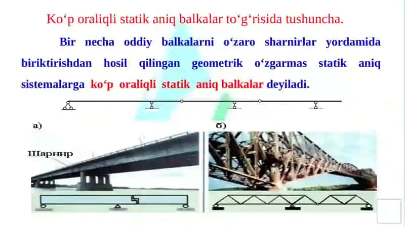Ko‘poraliqli Statika 3