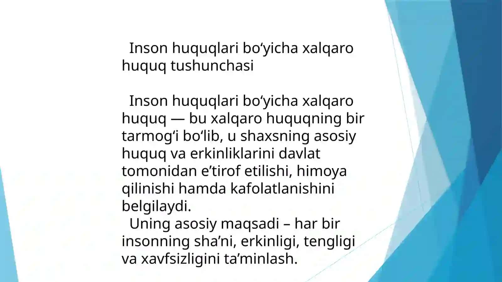 Inson huquqlari va xalqaro huquq 3