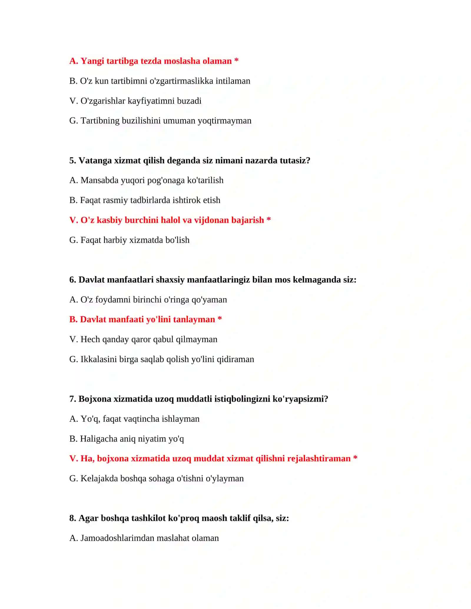 Bojxona savollari 1000 ta 3