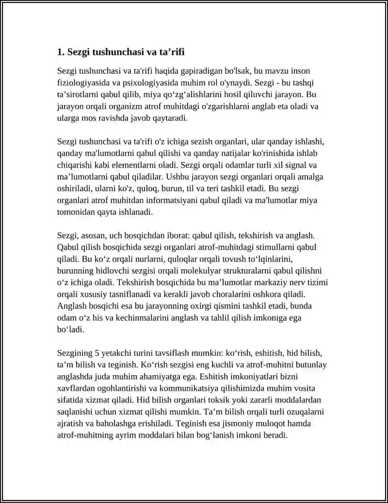 SEZGILAR HAQIDA UMUMIY TUSHUNCHA 3