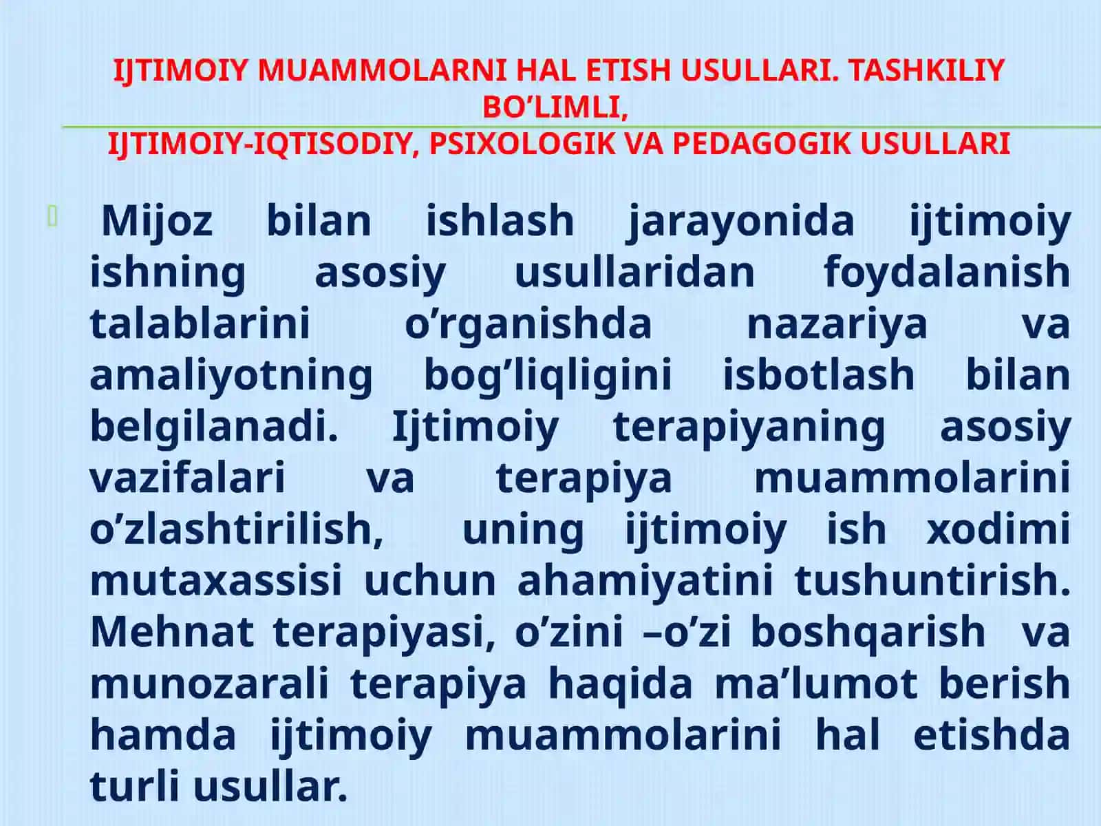 Ijtimoiy muammolarni hal etish usullari 3