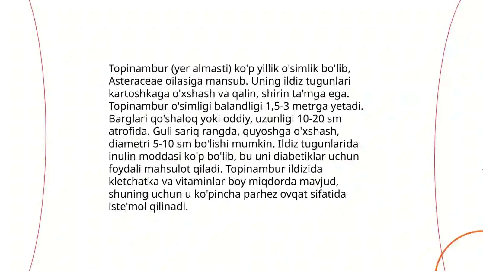 Topinabur morfalogiyasi biologiyasi va yetishtirish texnalogiyasi 3