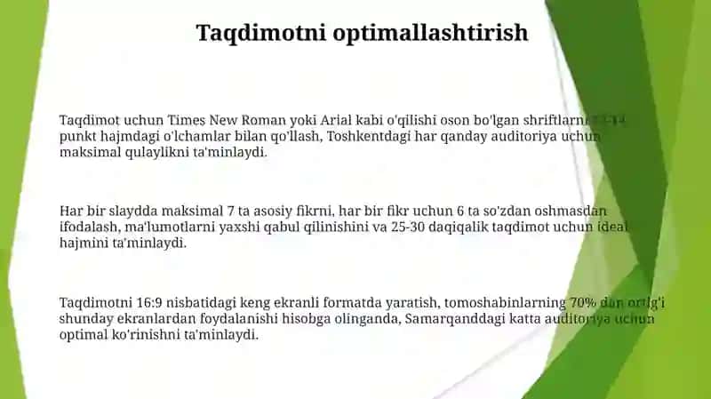 Powir Paint ish oynasi imkoniyatlari Taqdimot yaratish texnologiyasi 3