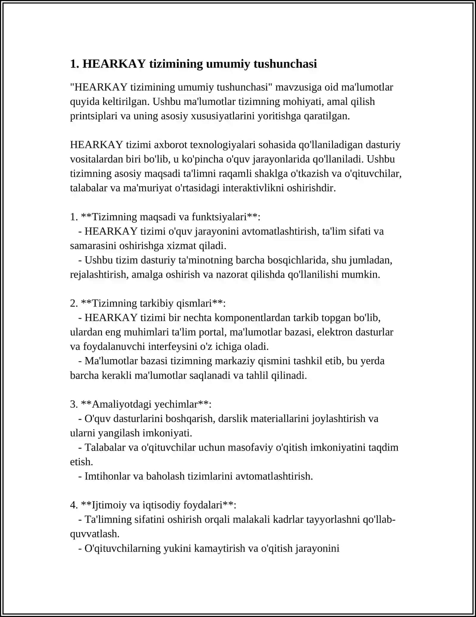 HEARKAY HEARKAY-2:HEARKAY-3:AGE EKSPERT TIZIMI HAQIDA TUSHUNCHA BERING 3