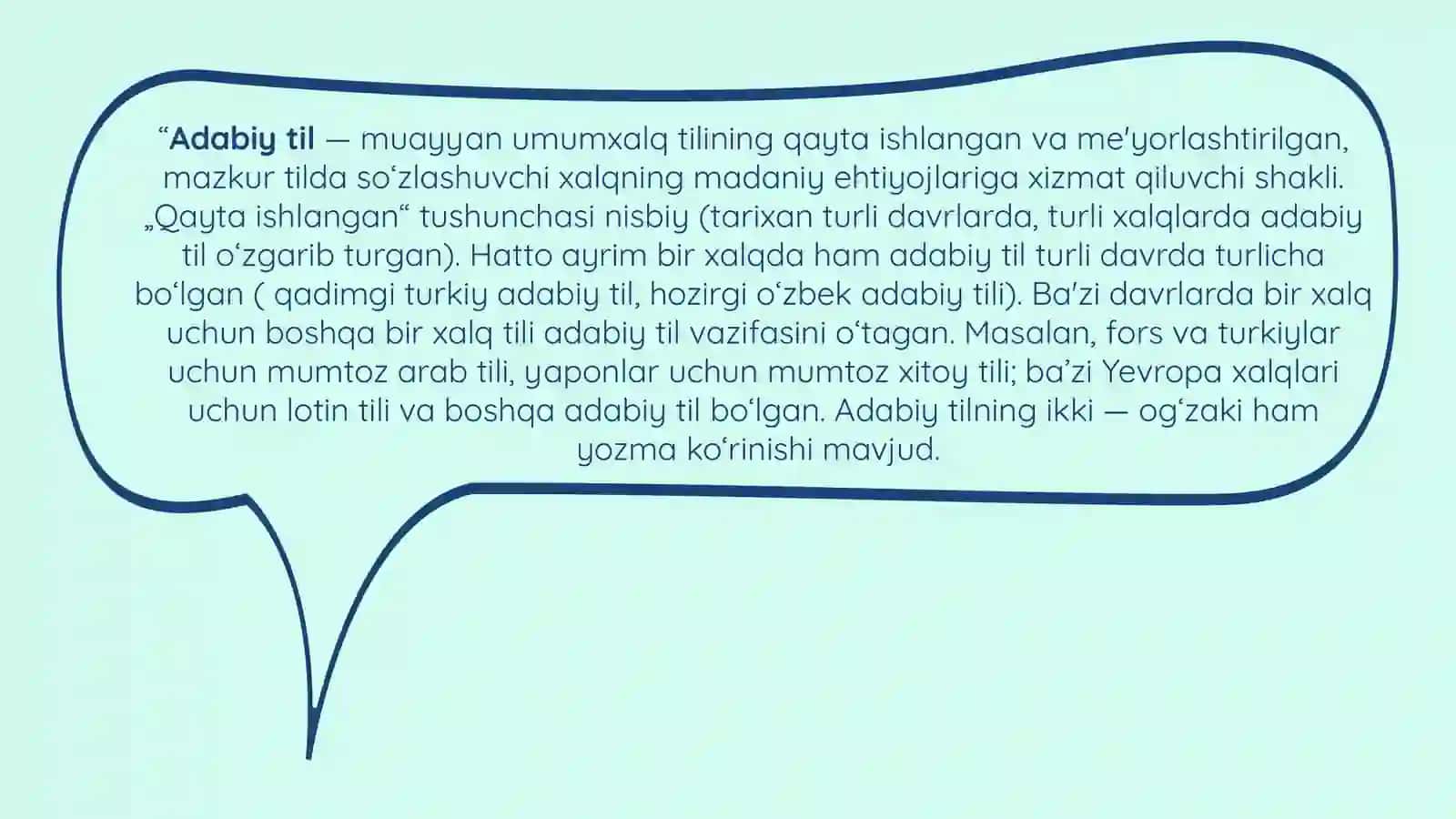 O‘ZBEK ADABIY TILI VA SHEVA 3