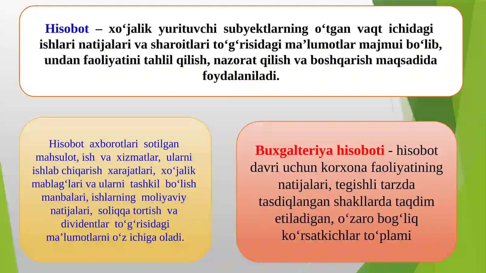MOLIYAVIY HISOBOTLAR VA ULARNI TO‘LDIRISH QOIDALARI 3