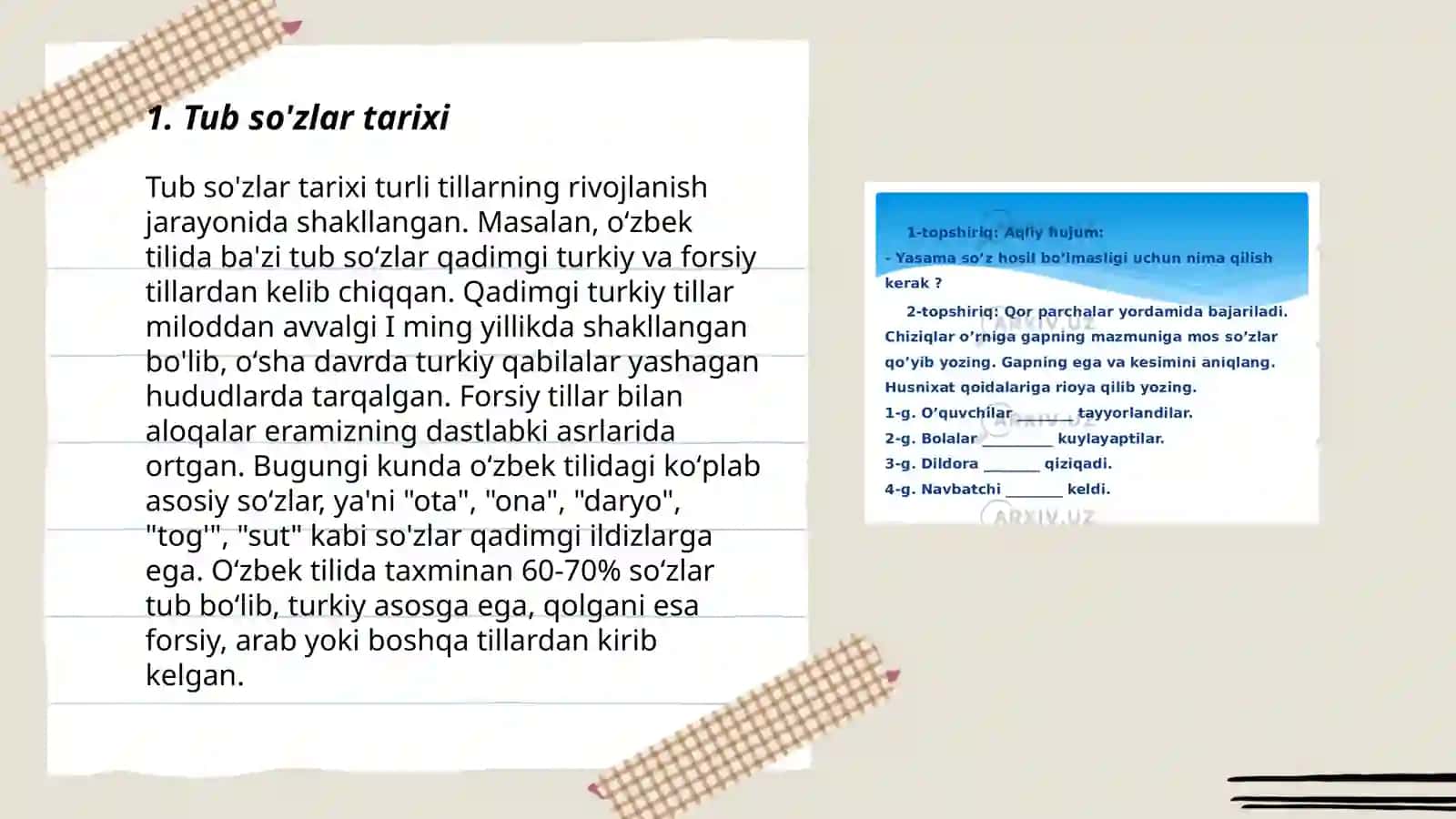 Tub so'zlar tarixi 3
