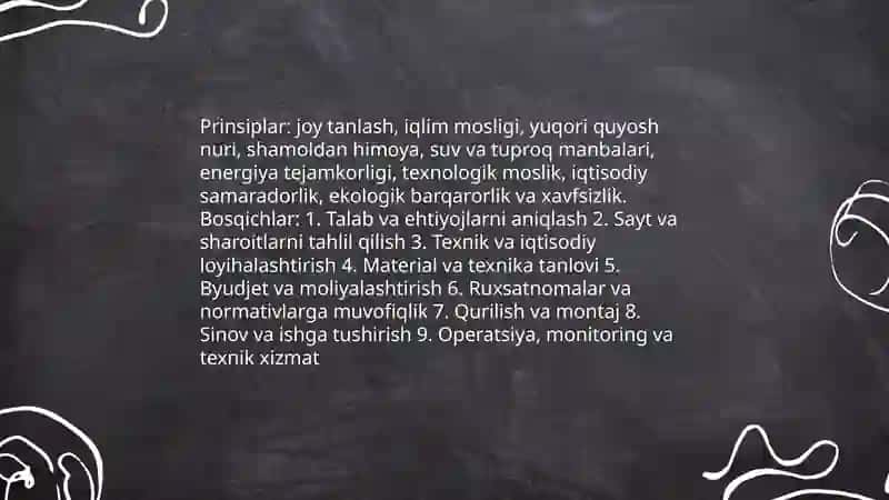 Issiqxonalarda namunaviy loyihalarni tuzish 3
