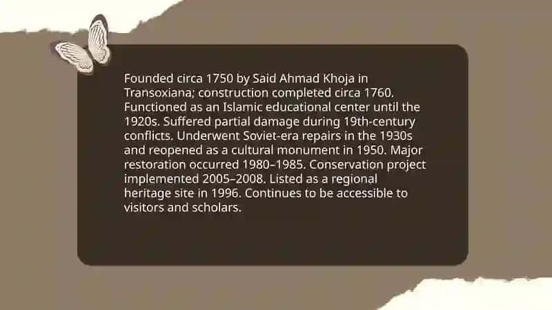 Said Ahmad Khoja Madrasa 3