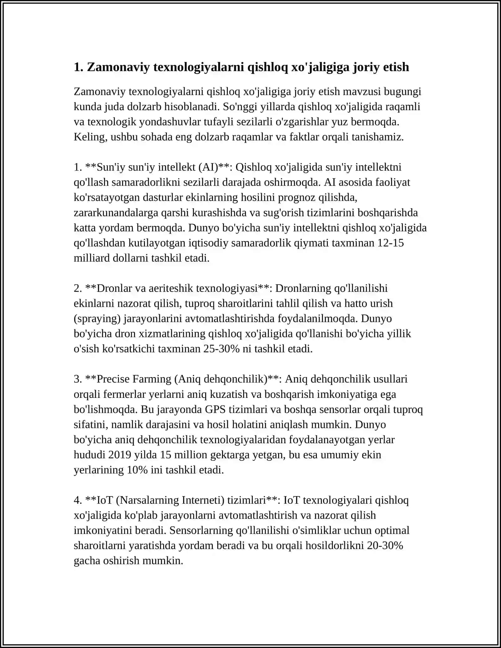 QISHLOQ XO’JALIGI VA SANOAT SOHASIDAGI O’ZGARISHLAR 3